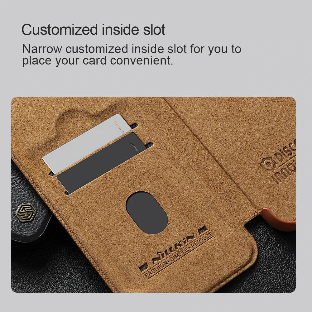 Leather S24 Ultra Case with Card Slot & Camera Protection - Odin case