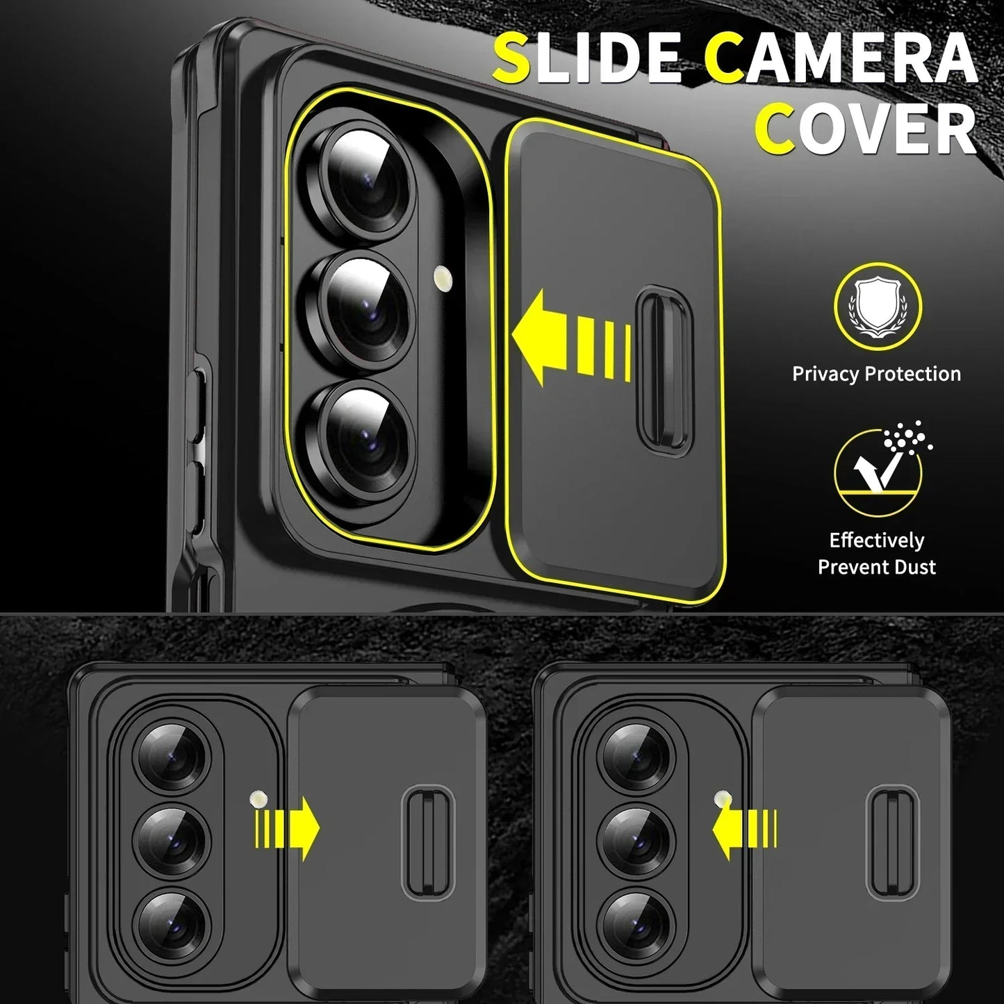 MagShield Fold – Magnetic Kickstand Case with Camera Cover for Z Fold