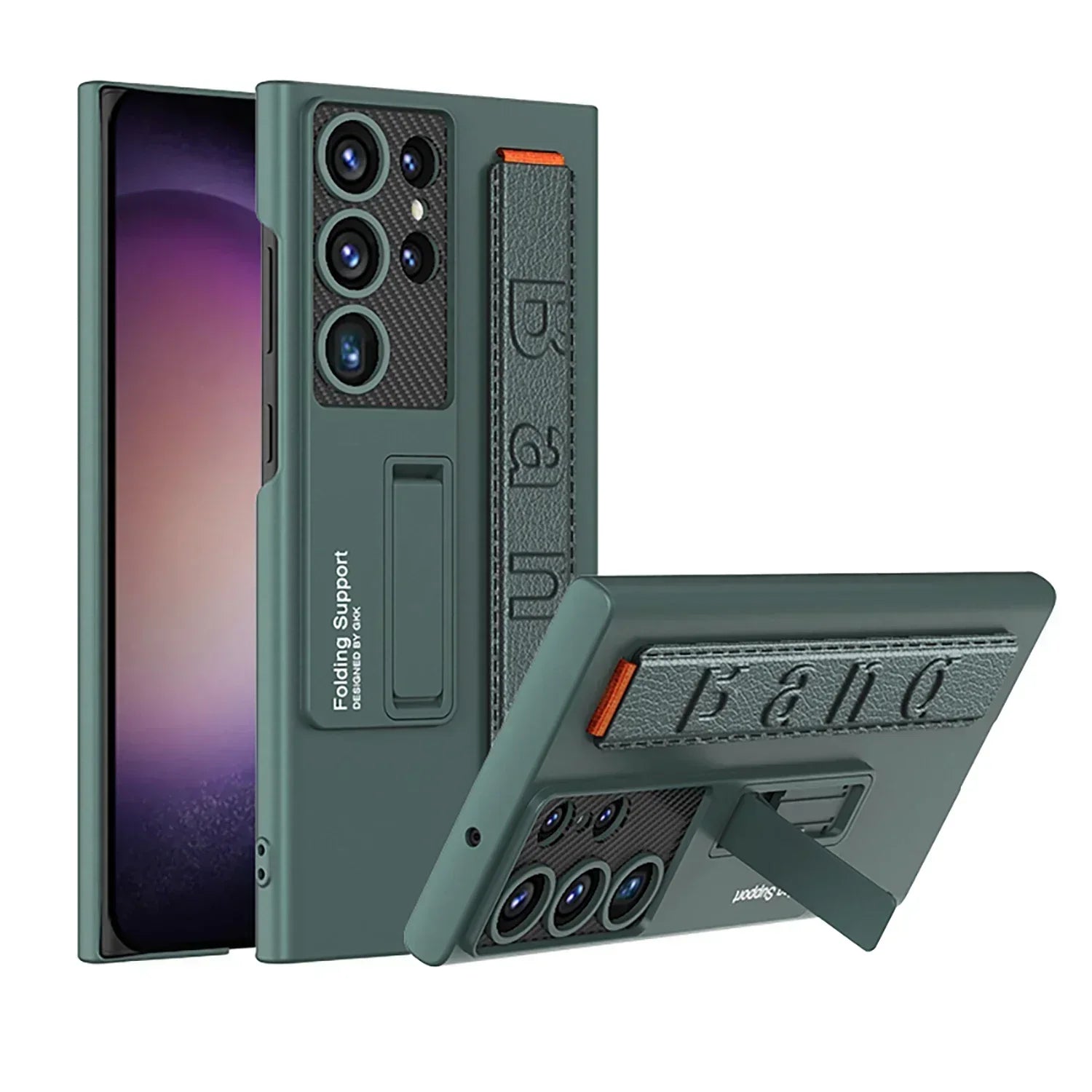 Shockproof S24 Ultra Case with Bracket & Wrist Strap - Odin case